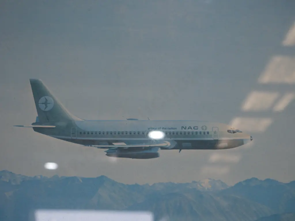 NAC airplane over lake picture Image 1++