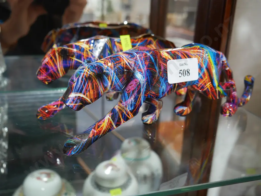 2 abstract graffiti jaguar ornaments Image 1++