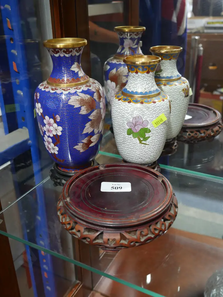 2 Closonne vases Image 1++