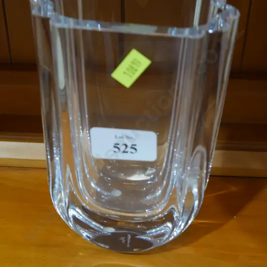 Signed art glass vase