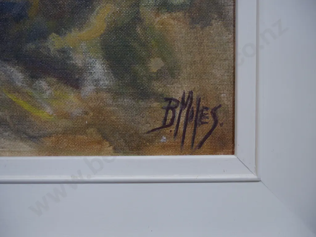 B. Miles framed oil painting Image 1++