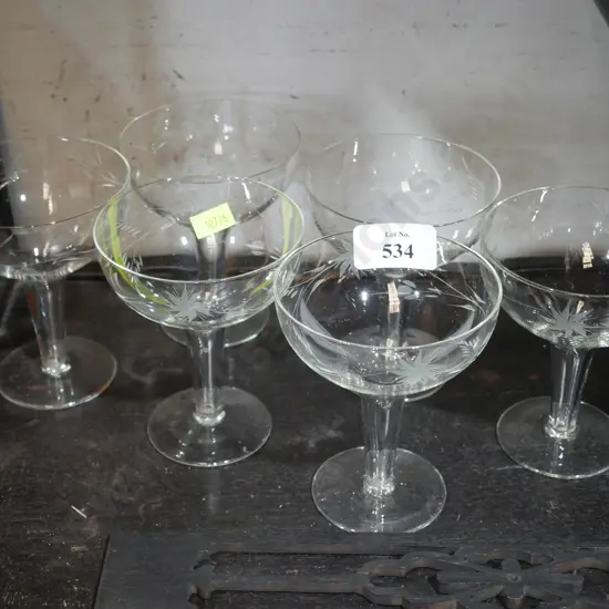 Hollow stemmed glasses