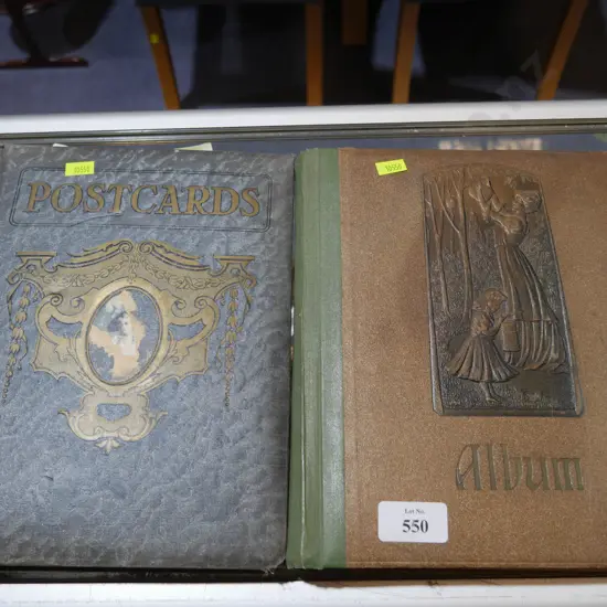Two postcard albums