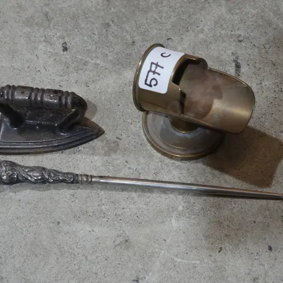 Button hook, mini iron etc