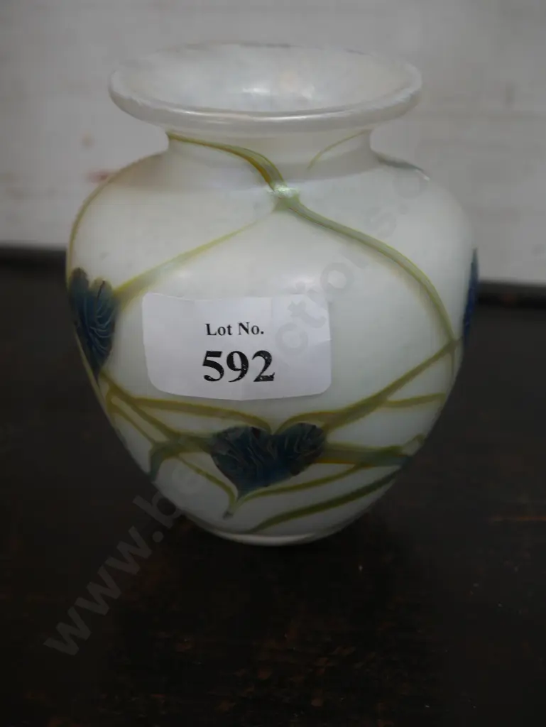 Glass vase signed Image 1++
