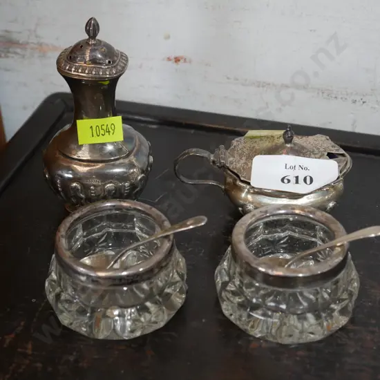 Stirling silver condiments