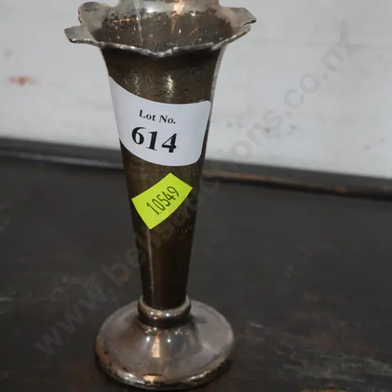 Stirling silver vase