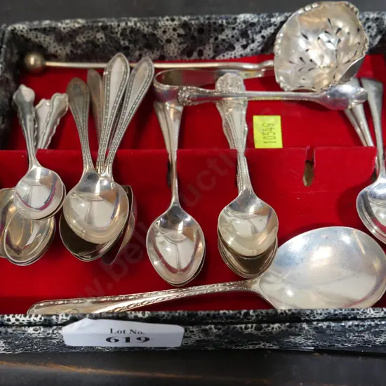 Assorted Stirling Silver spoons etc