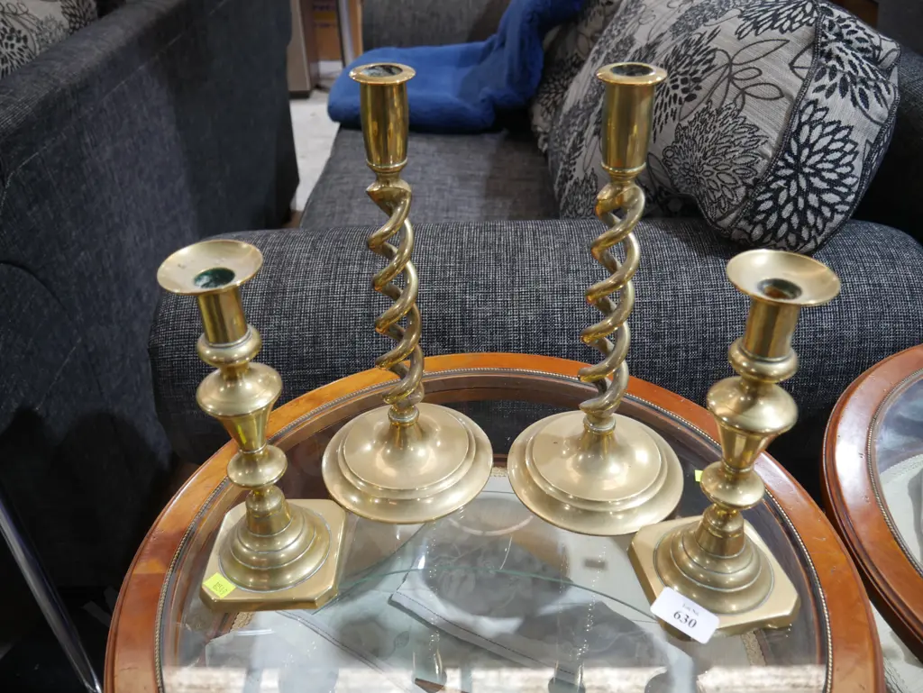 Brass candle holders Image 1++