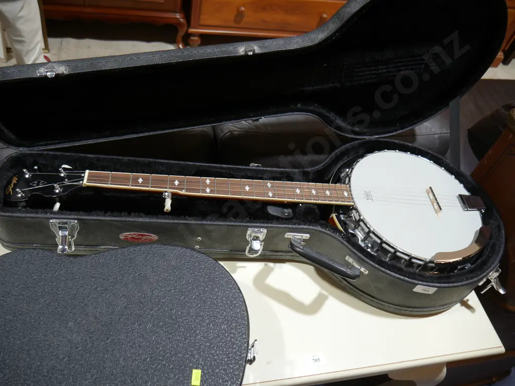 Cased Stagg banjo Image 1++