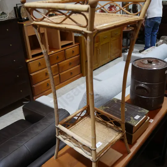 2 tier cane plant stand