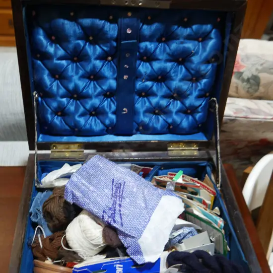 Sewing box and contents