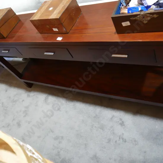 3 drawer hall table