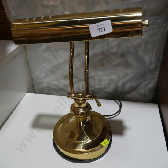 Brass bankers lamp
