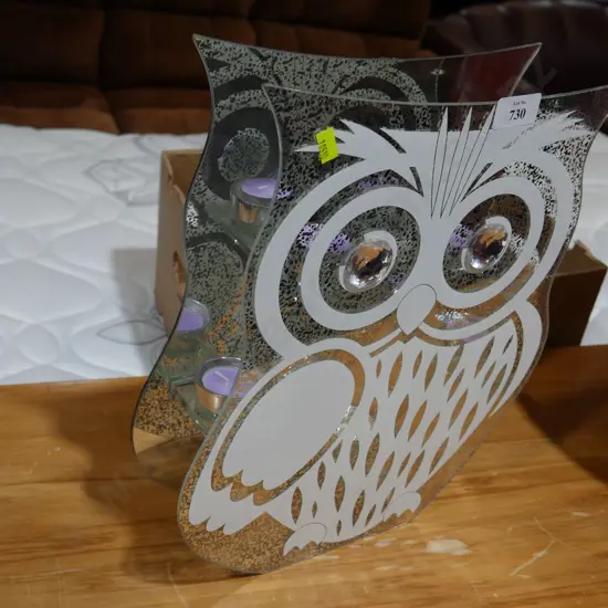 Owl candle holder