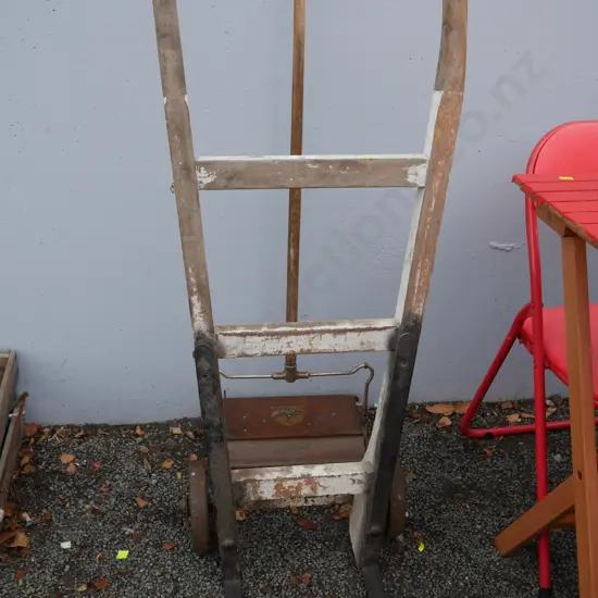 Sack barrow and Ewbank carpet sweeper