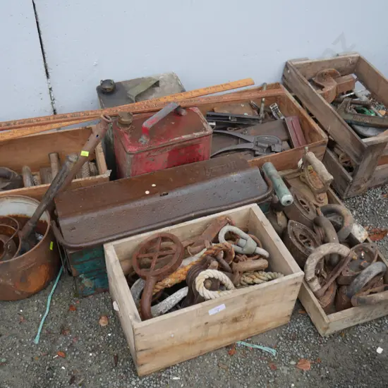 Tools, sad irons etc