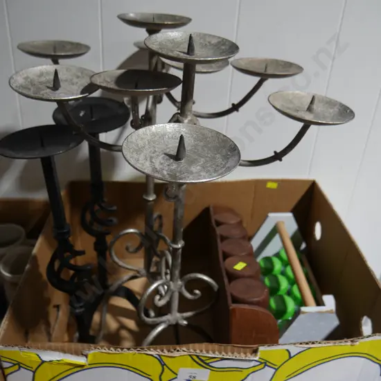 Candle holders, spice racks