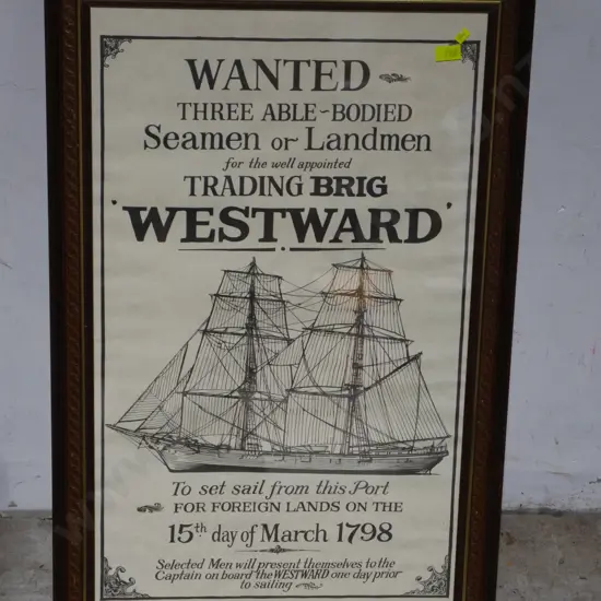 Wanted Westward poster