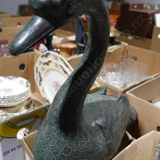 Metal goose - broken leg