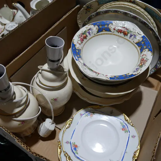 Pair of table lamps, china