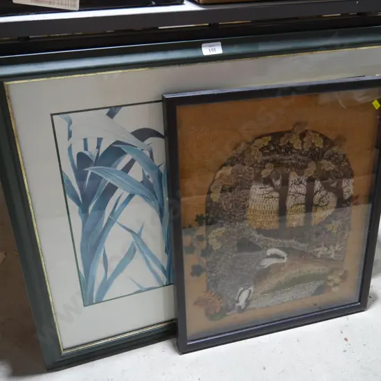 2 framed artworks