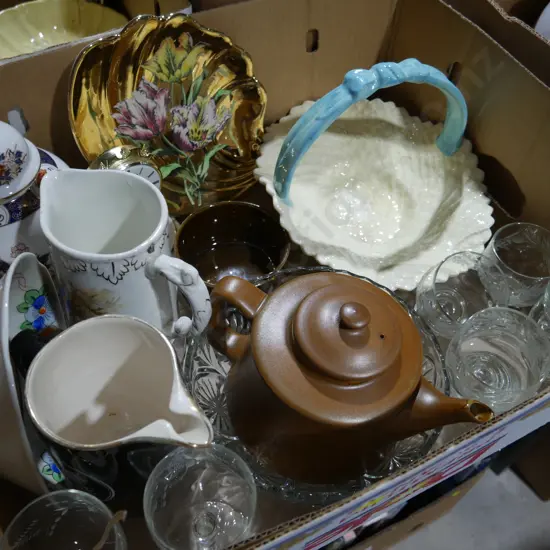China, pottery, glassware etc