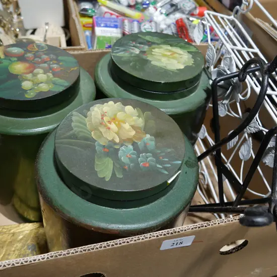 Storage cannisters etc