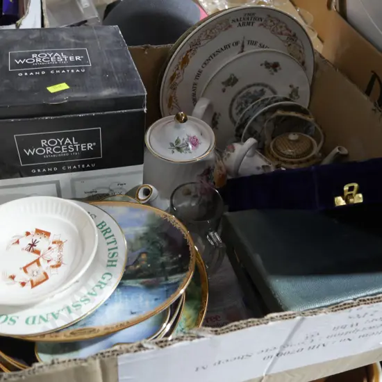 China, boxed cutlery etc