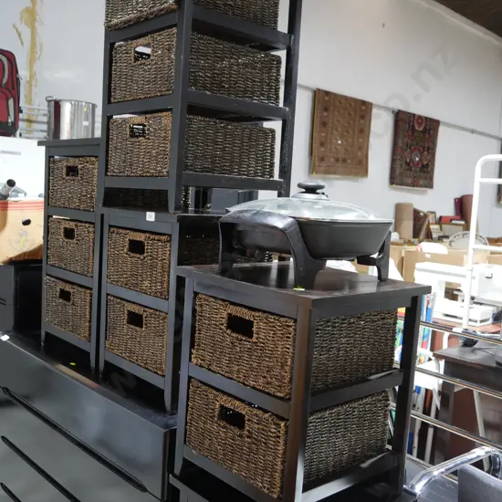5 piece wicker drawers