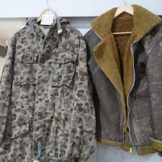 Camo jacket sheepskin jacket