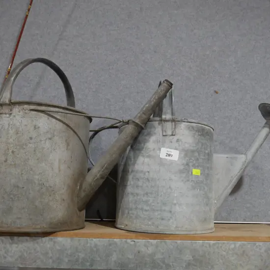 Tin watering cans
