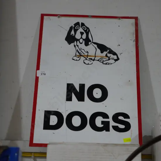 No dogs sign
