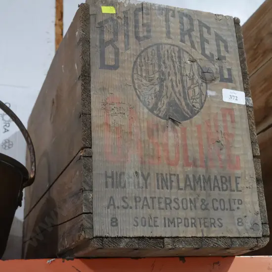 Big Tree wooden crate