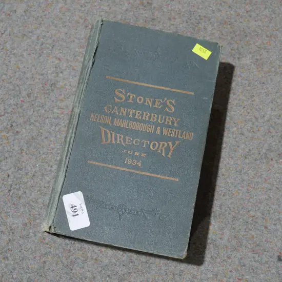 Stones directory, 1934 Canterbury and districts