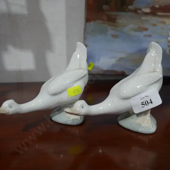 2 Nao duck figurines
