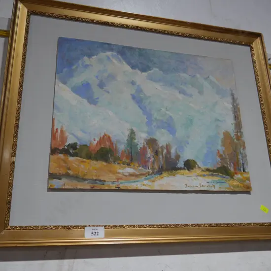 Framed Duncan Darroch painting