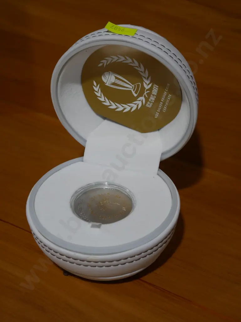 1oz silver cased cricket world cup coin Image 1++