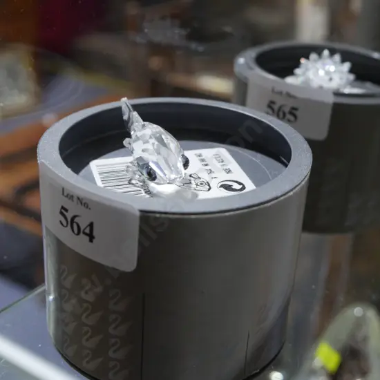 Cased Swarovski crystal fish