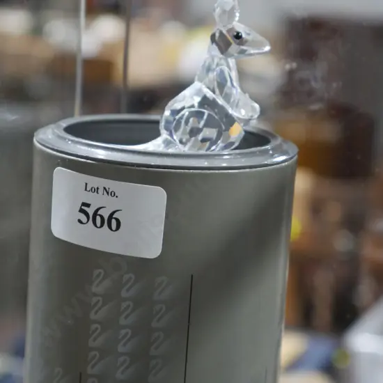 Cased Swarovski crystal kangaroo
