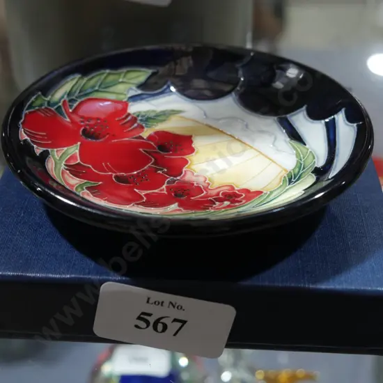 Boxed Moorcroft dish