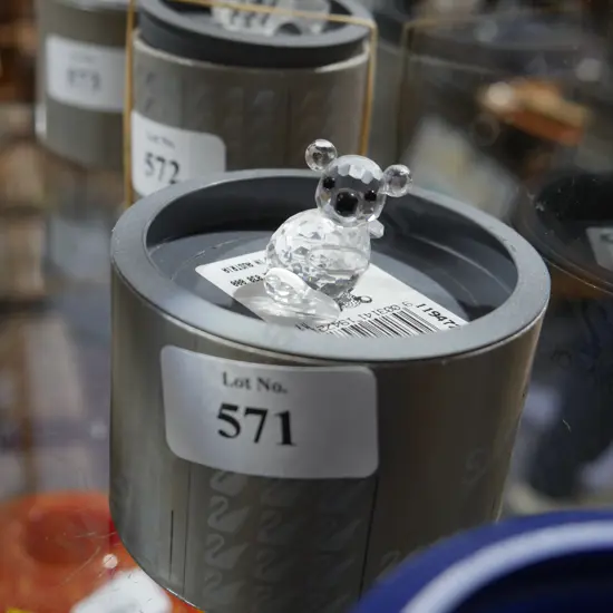 Cased Swarovski crystal koala