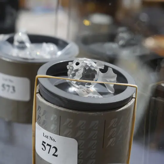 Cased Swarovski crystal fish