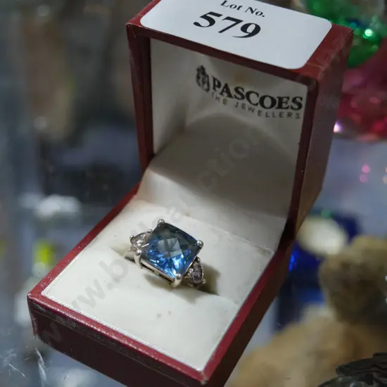 Stirling silver gem stone ring