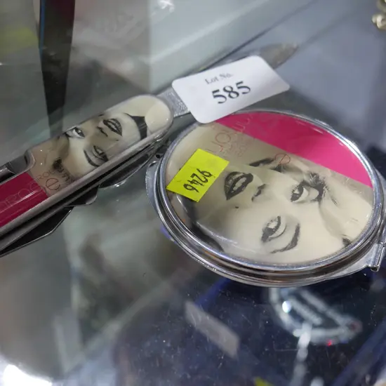 Marilyn Monroe pocket mirror and pocket knife