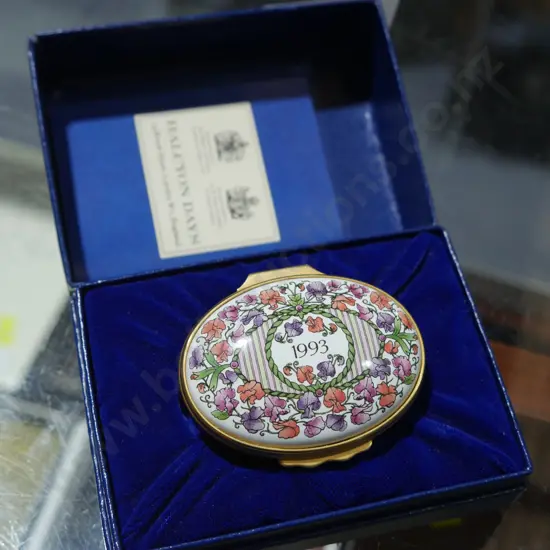 Boxed Halcyon days enamel