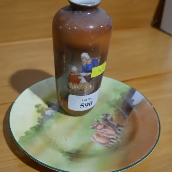 Royal Bayreuth vase and side plate