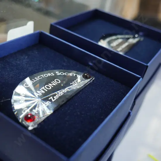 2 Cased Swarovski crystals