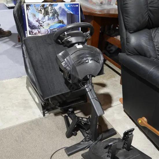 PlayStation 4 pro, driving simulator seat and other play station accessories