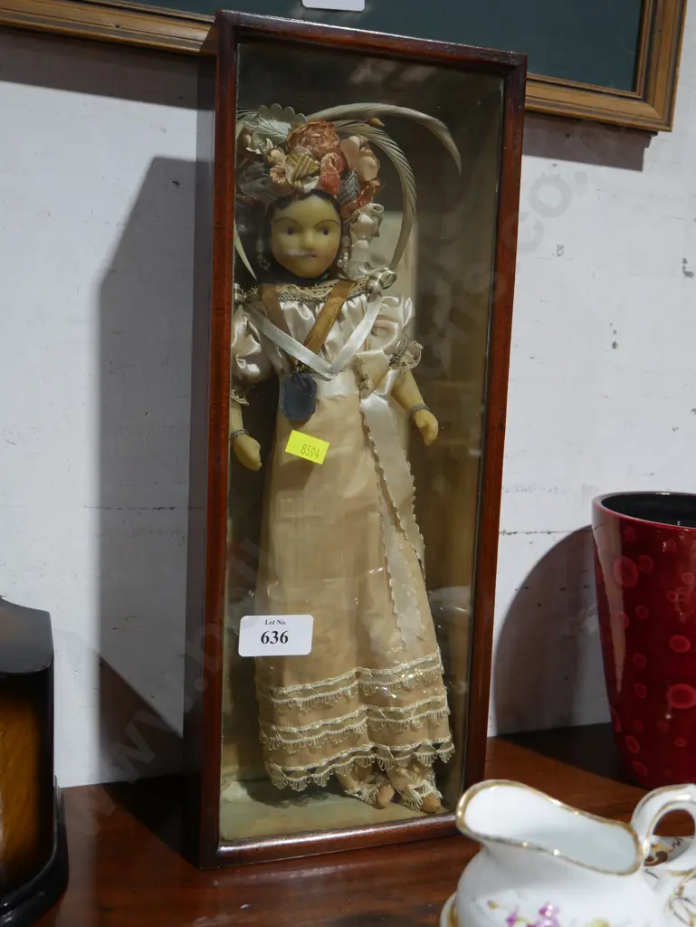 Cased wax doll Image 1++